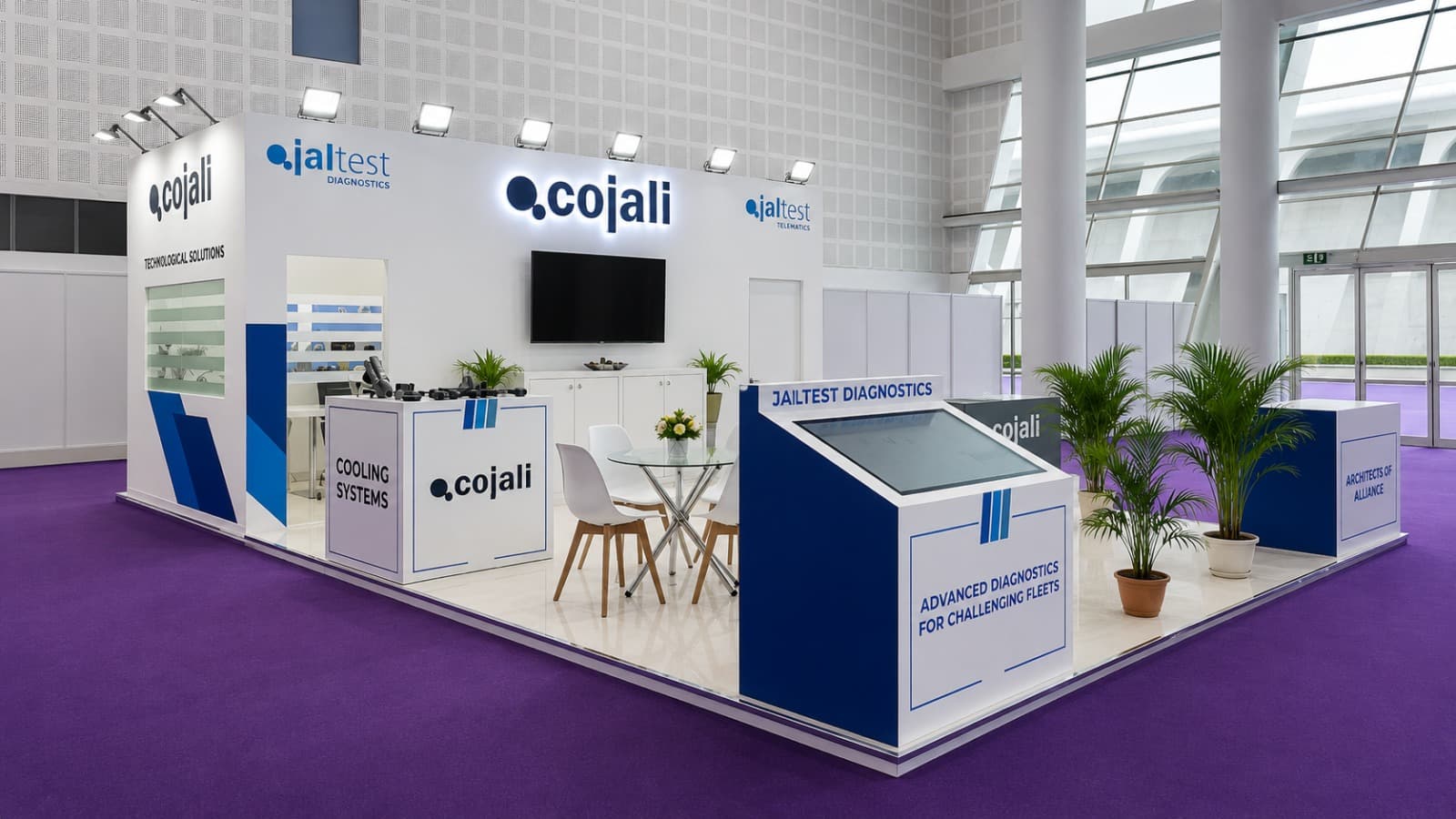 Cojali · Jaltest exhibition stand