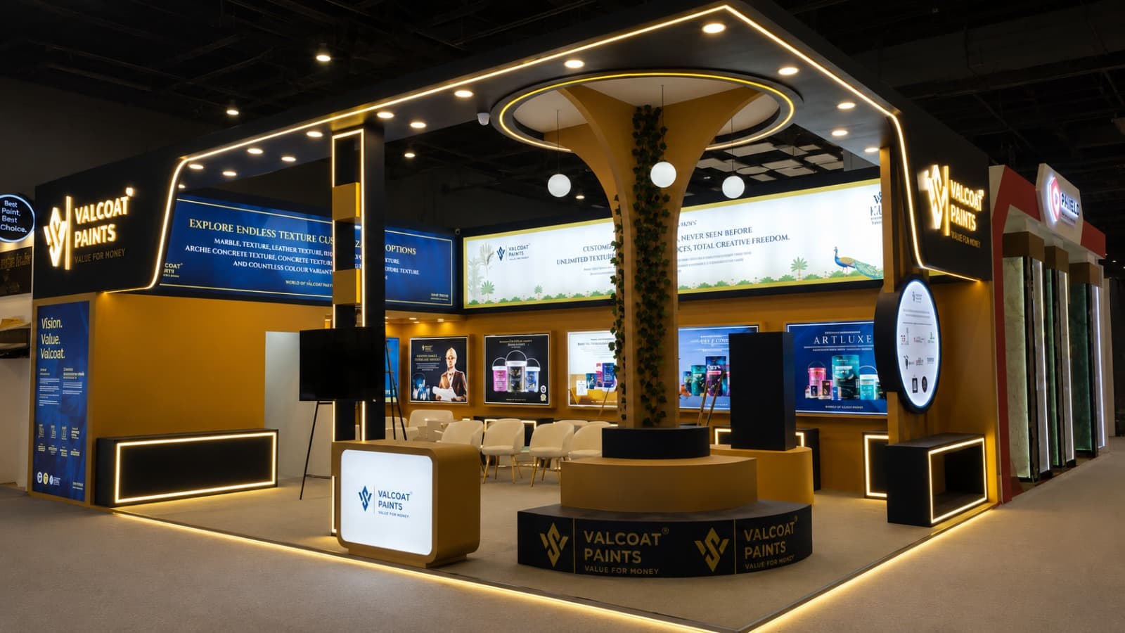 Valcoat Paints exhibition stand